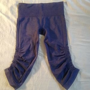 Lululemon In the Flow Crop II Cadet Heathered Blue